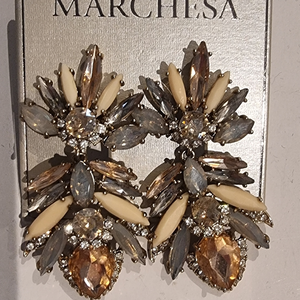Marches a crystal earring and bracelet set-NWOT